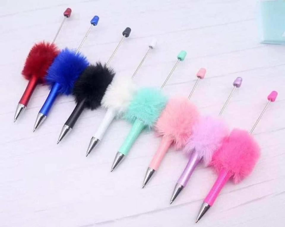 Beadable Fuzzy Pens