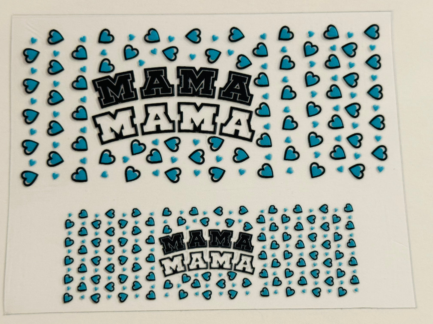 Mama Hearts  UV DTF for Mini Tumblers