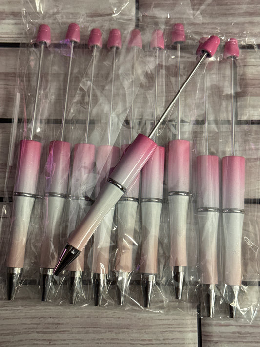 Ombré Pink Beadable Pen- Pack of 10