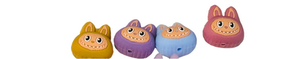 Labubu Heads Silicone  focal beads-1