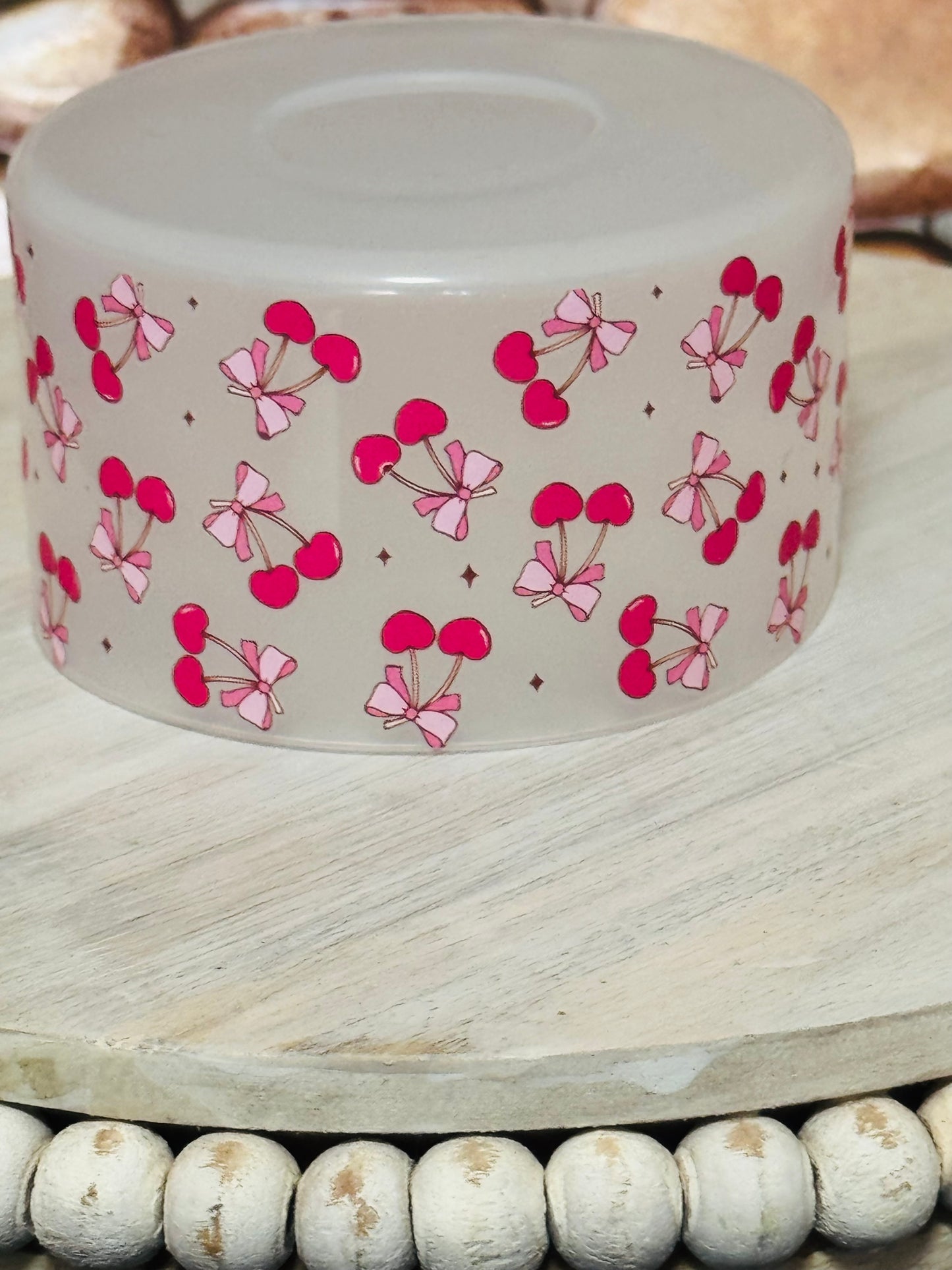 Cherry Silicone Tumbler Clear Boot-1