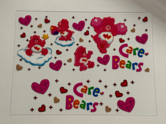 Bears that Care UV DTF  for mini tumblers