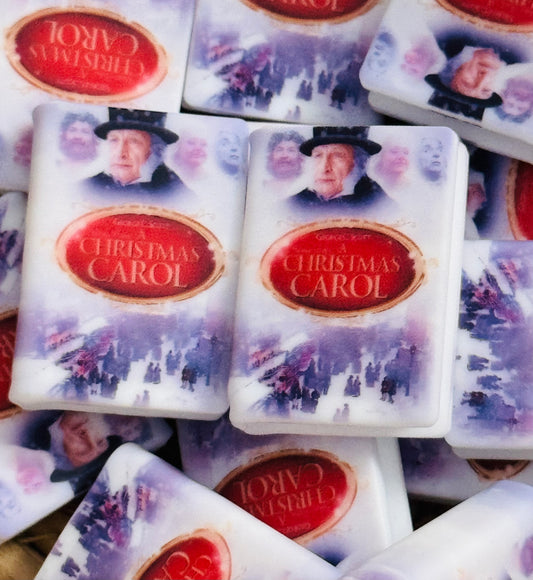 Christmas Carol Silicone Book Focal Bead -1
