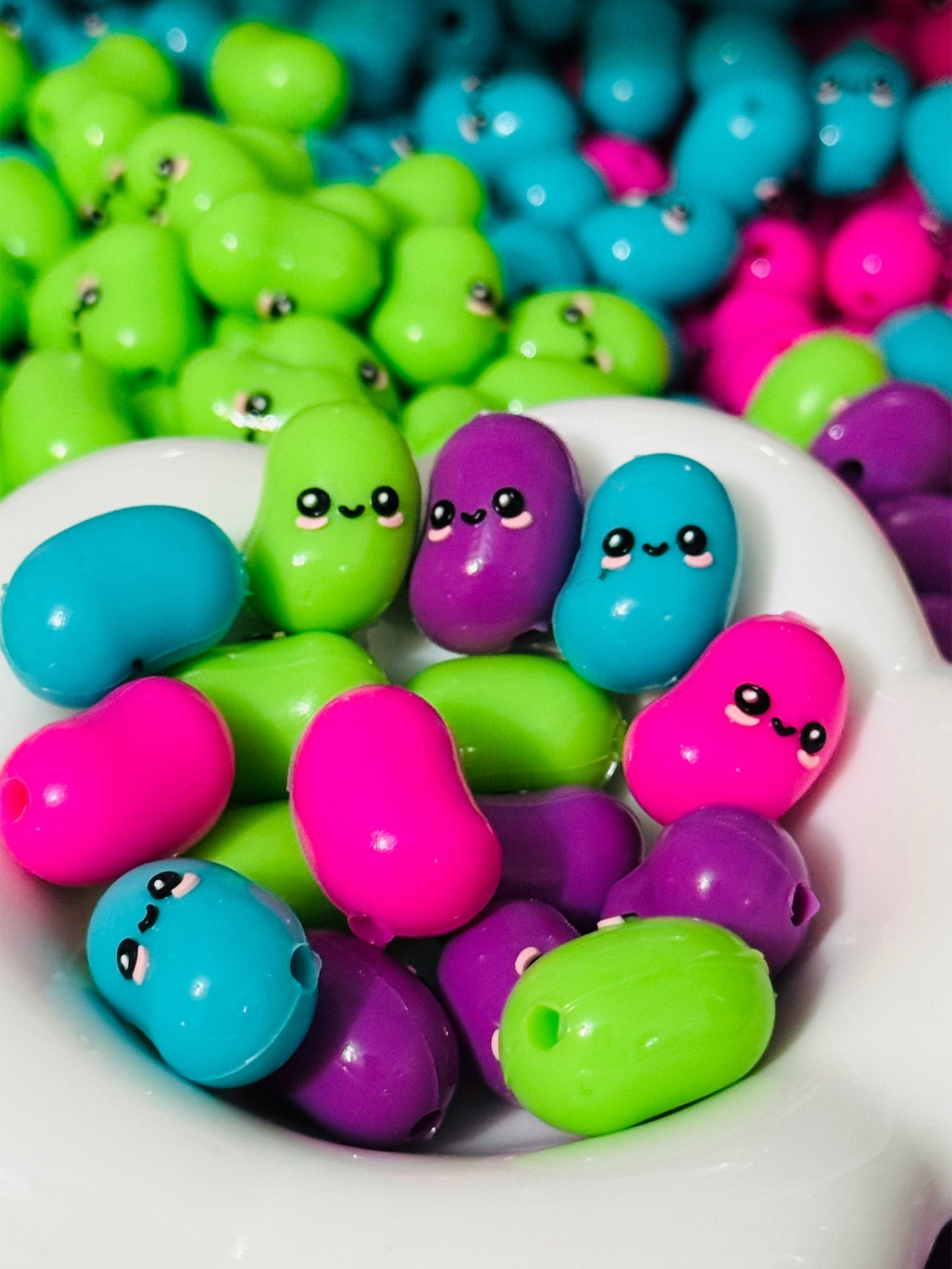 Jelly Beans Silicone focal Bead-1 bean