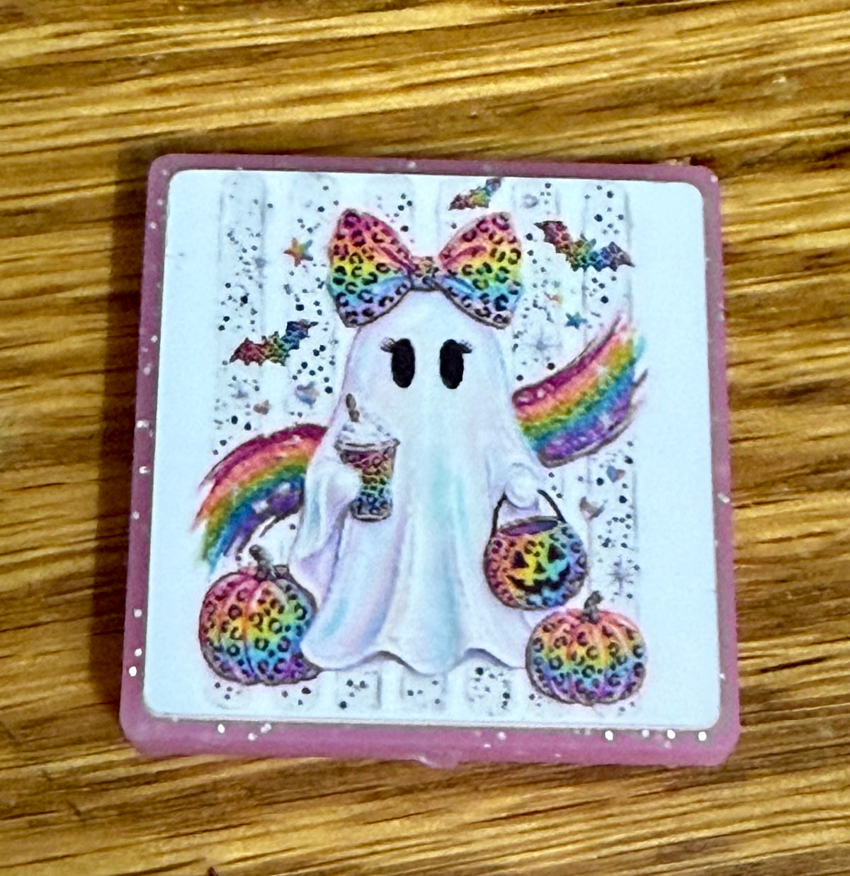 LF inspired Ghost Luminous Silicone bead