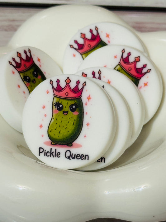 Pickle Queen Silicone Focal bead -1