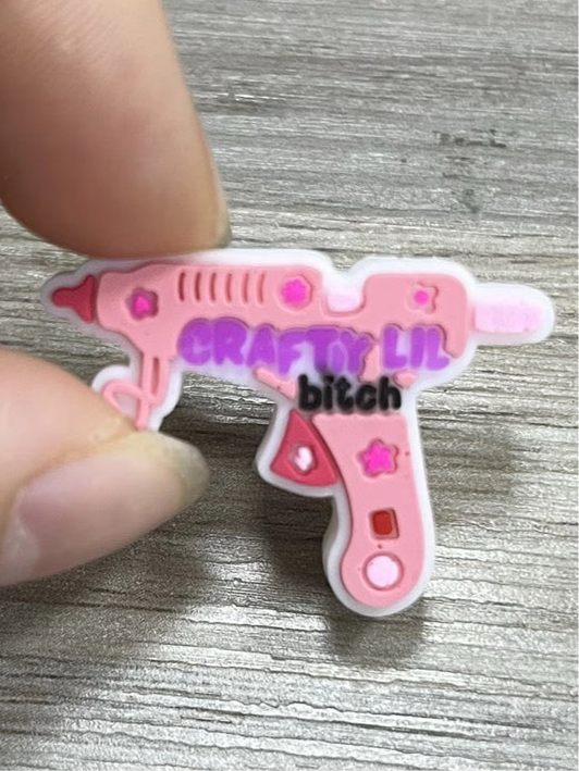 Crafty lil Bit$h custom silicone focal bead-1