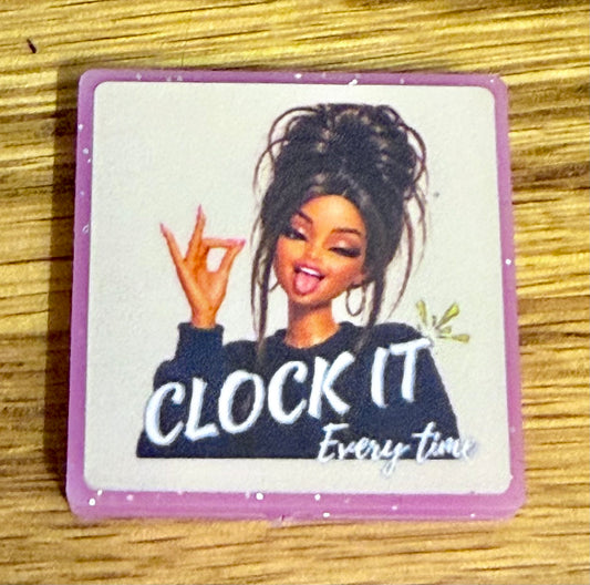 Clock it Everytime Lumious bead