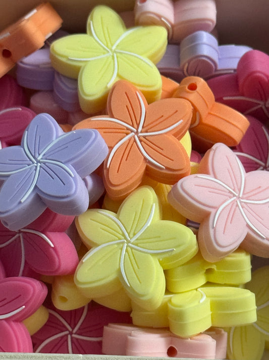 Flowers silicone bead-1