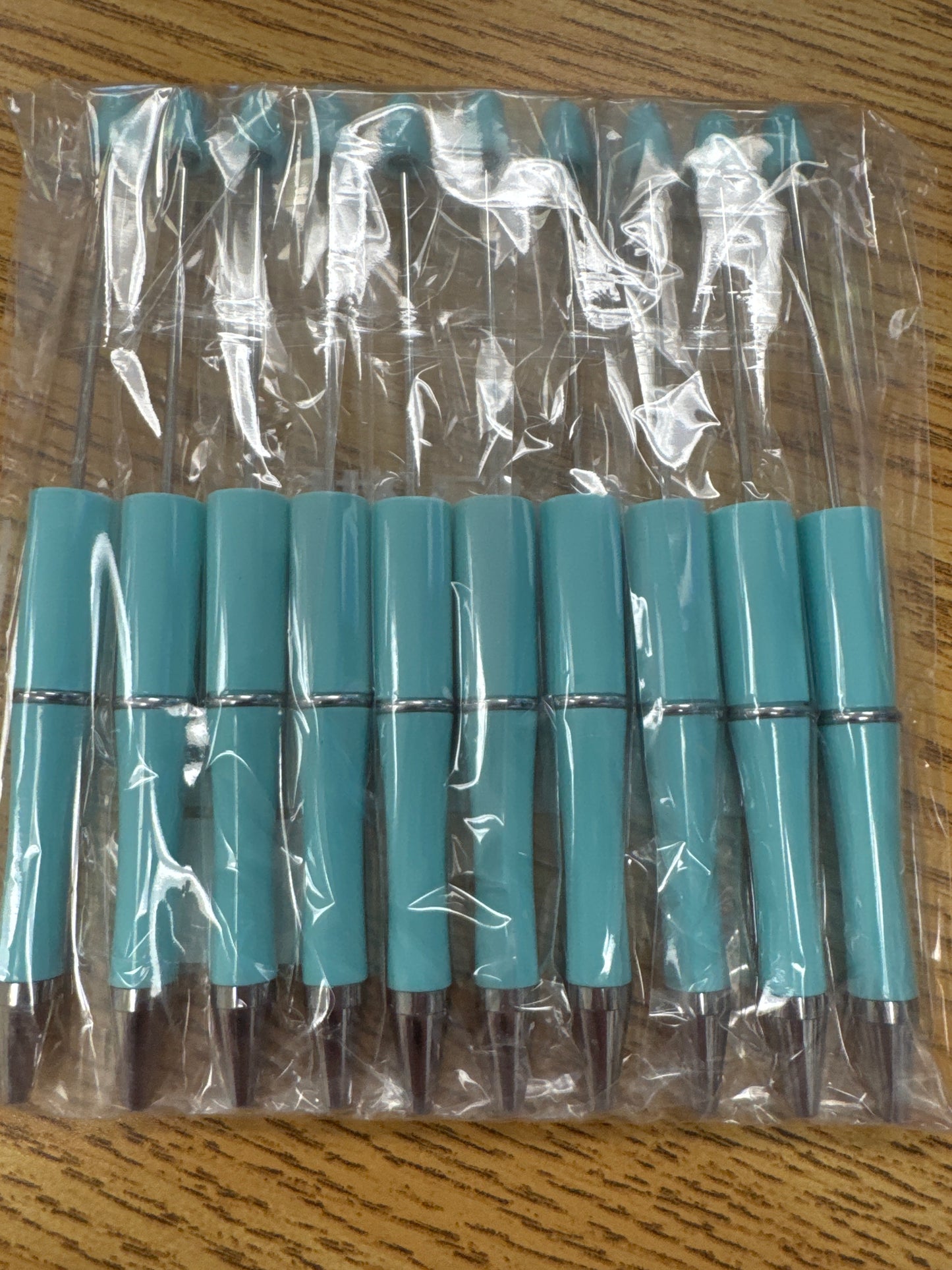 Light Blue Beadable Pen-10 pack