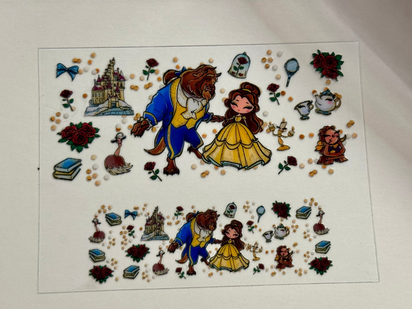 Beauty and her man UV DTF  for mini tumblers