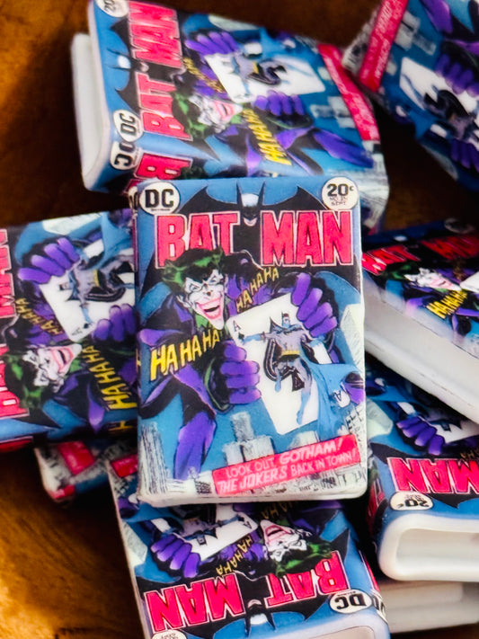 Bat-man  Comic Silicone Book Focal Bead -1