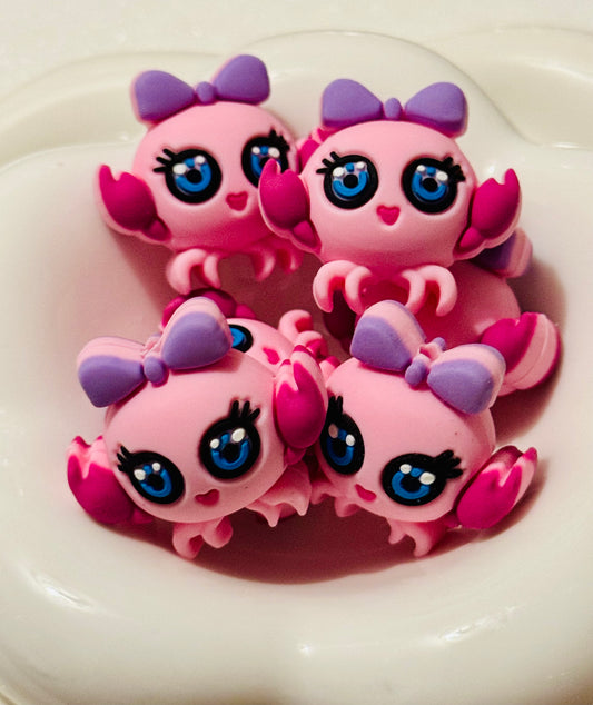 Princess Ali the Crab 3D Exclusive Silicone focal Bead-1