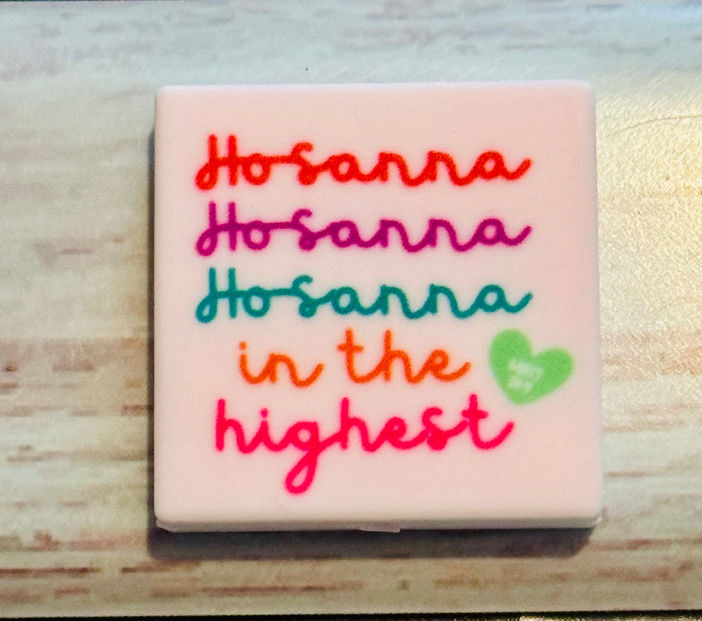 Hosanna in the highest Silicone Focal beads-1 Custom