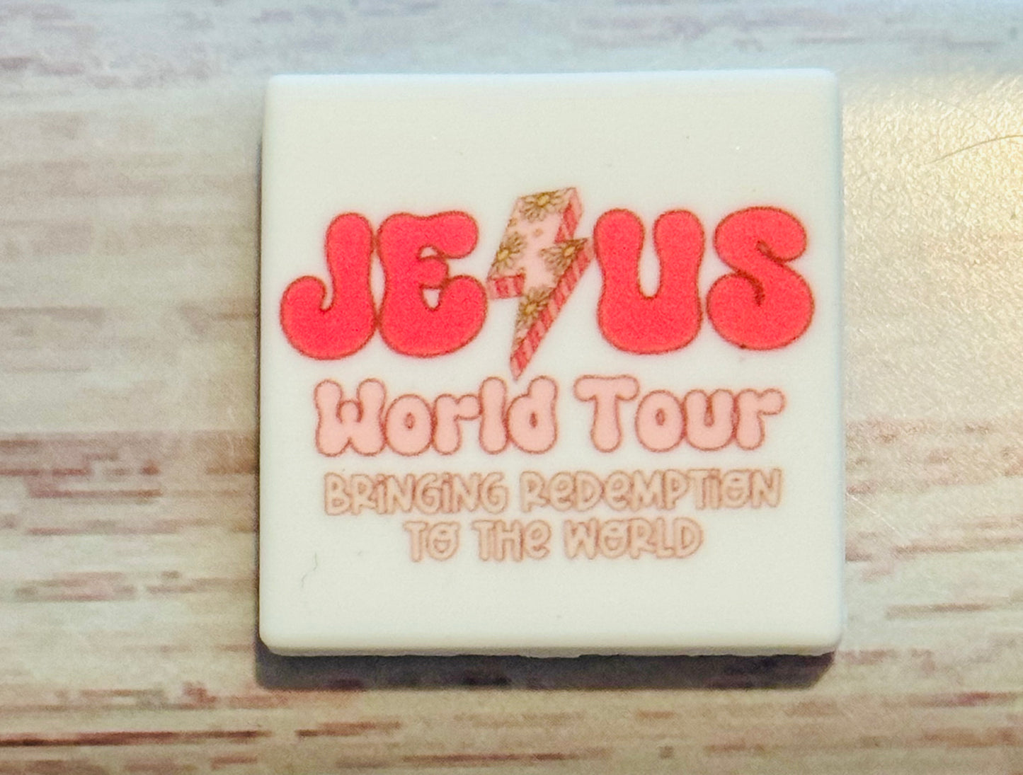 Jesus World Tour Silicone Focal Bead-1 Custom