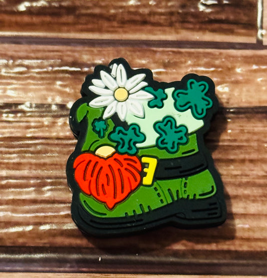 St. Patrick’s Day leprechaun Silicone Focal Bead-1