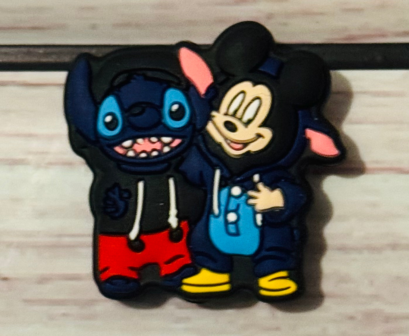 Stitchie and Mouse friends Silicone focal beads. Custom