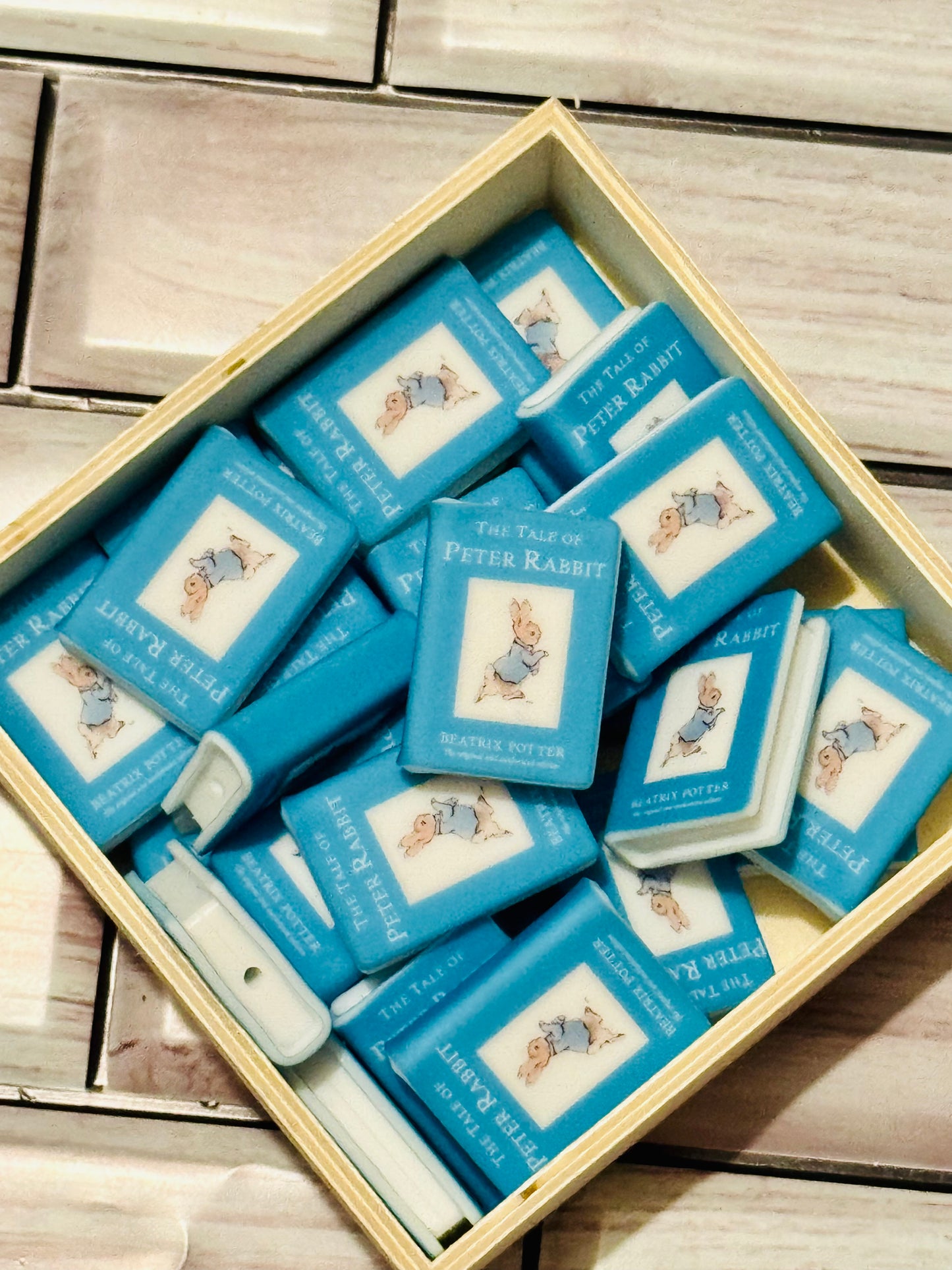 Peter rabbit Silicone Book Focal Bead-1