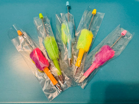 Neon Fluffy pens