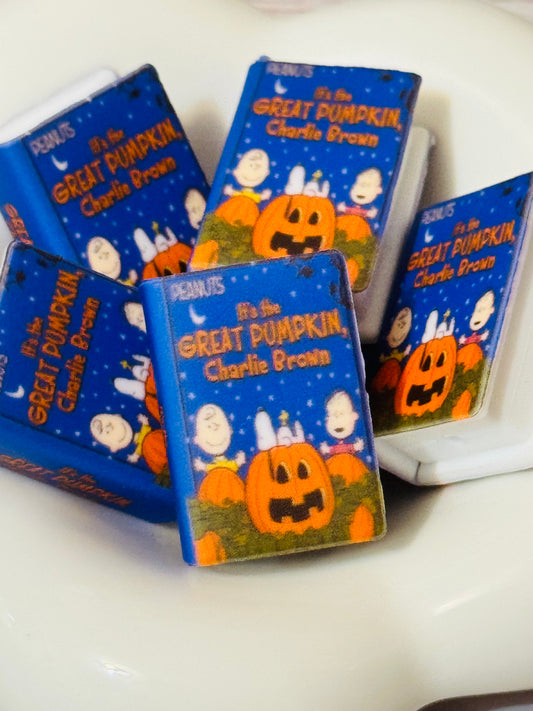 The Great Pumpkin Book Custom Silicone Focal Bead