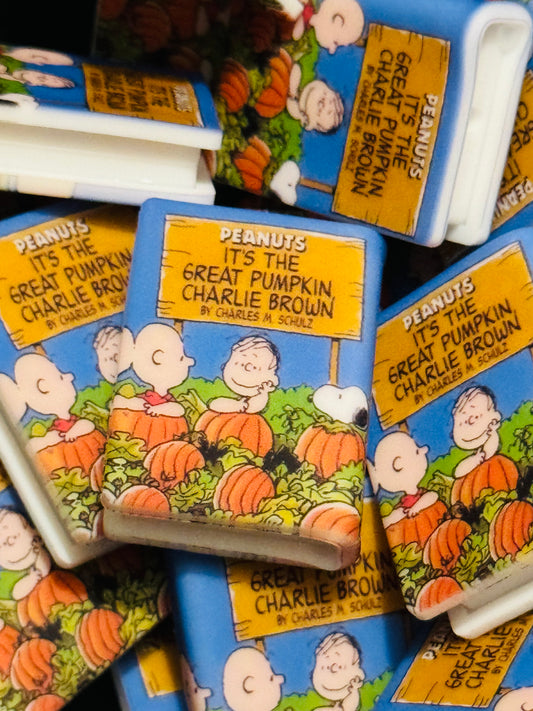 The Great Pumpkin Book Custom Silicone Focal Bead