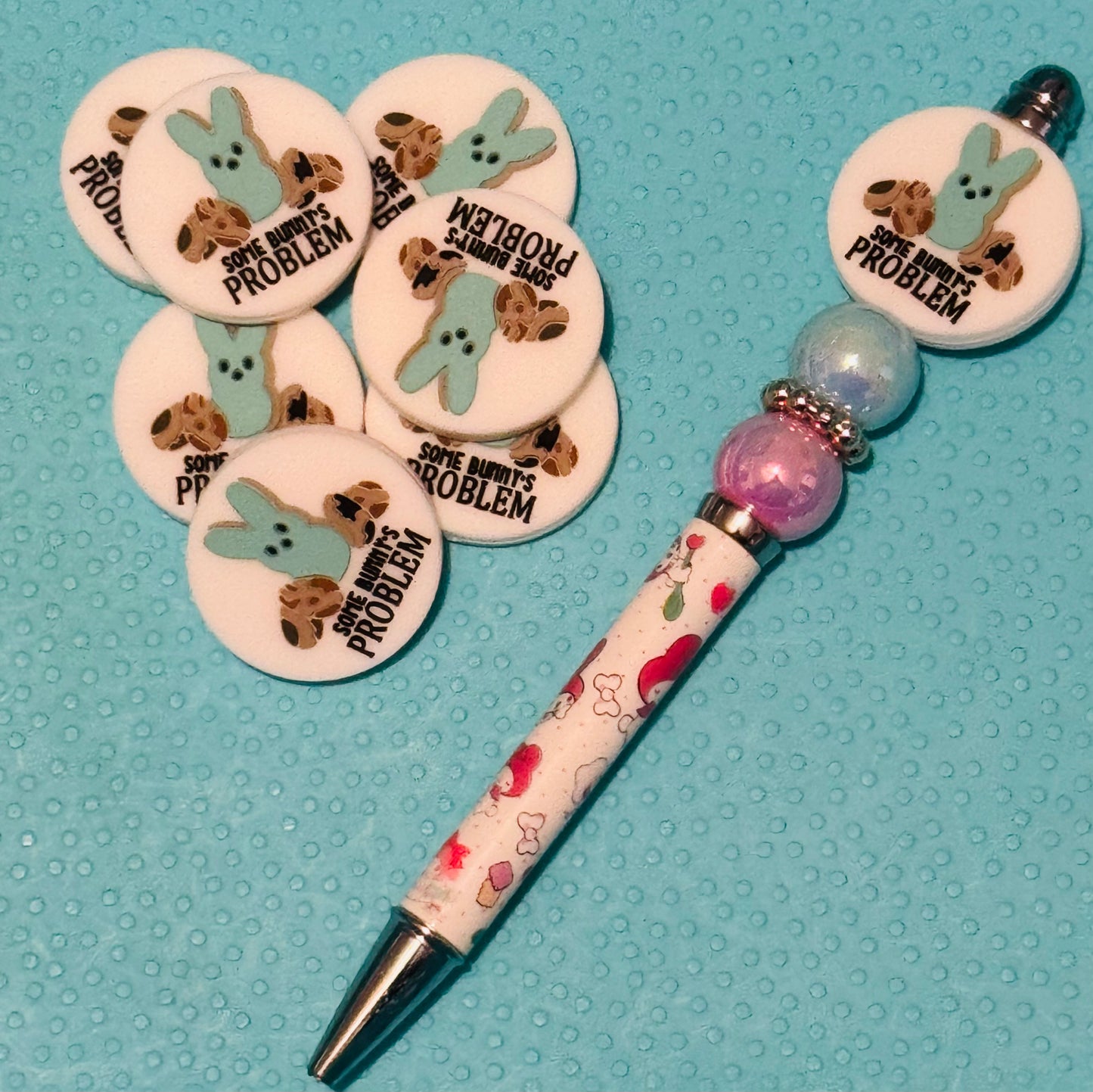 Some Bunny’s Problem Custom Silicone Easter Focal