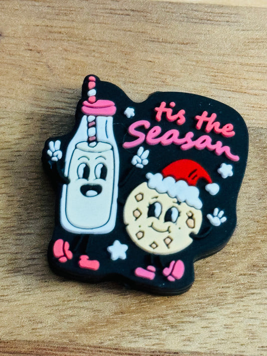 It’s the Season Silicone  Milk & Cookies Focal Bead