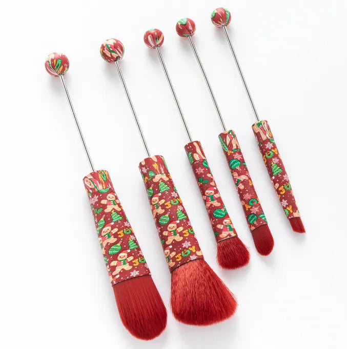 Holiday Beadable Make up brushes Sets