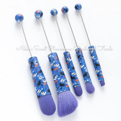 Holiday Beadable Make up brushes Sets