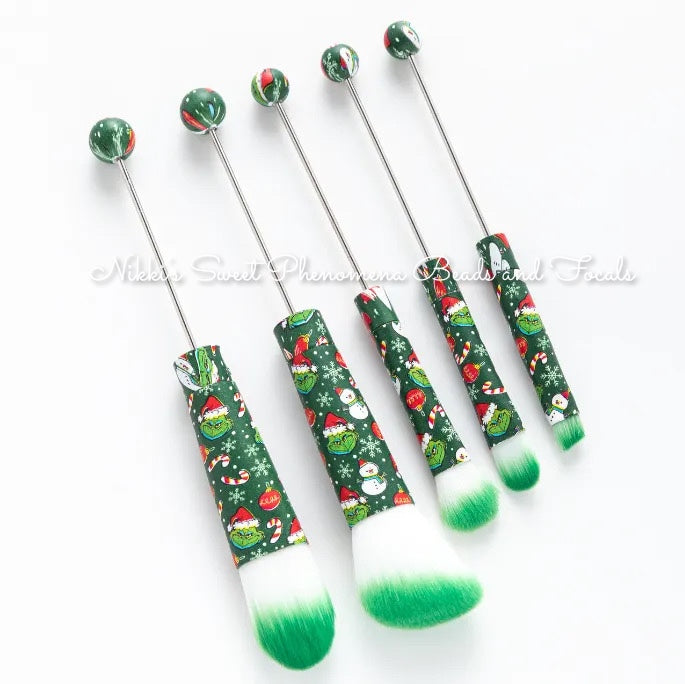 Holiday Beadable Make up brushes Sets