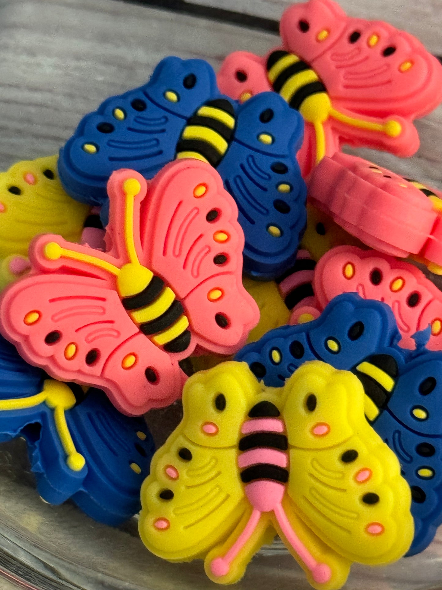 Butterflies Silicone Focal Beads