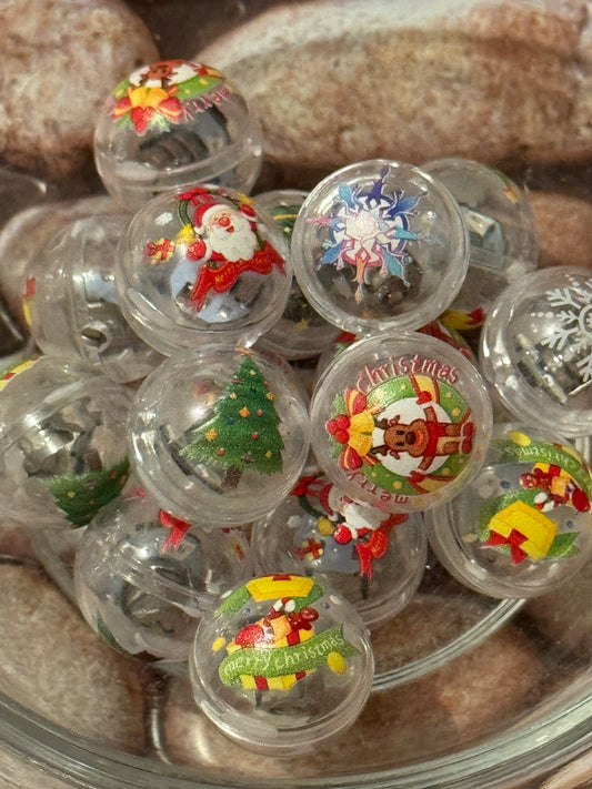 Light up Christmas Acrylic Beads 20mm(Pack of-10