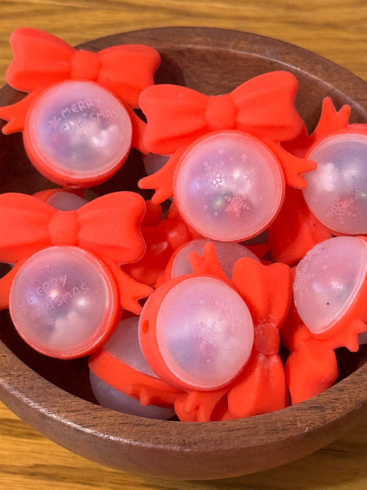 Ornaments with Bow Shakers Silicone Focal bead-1