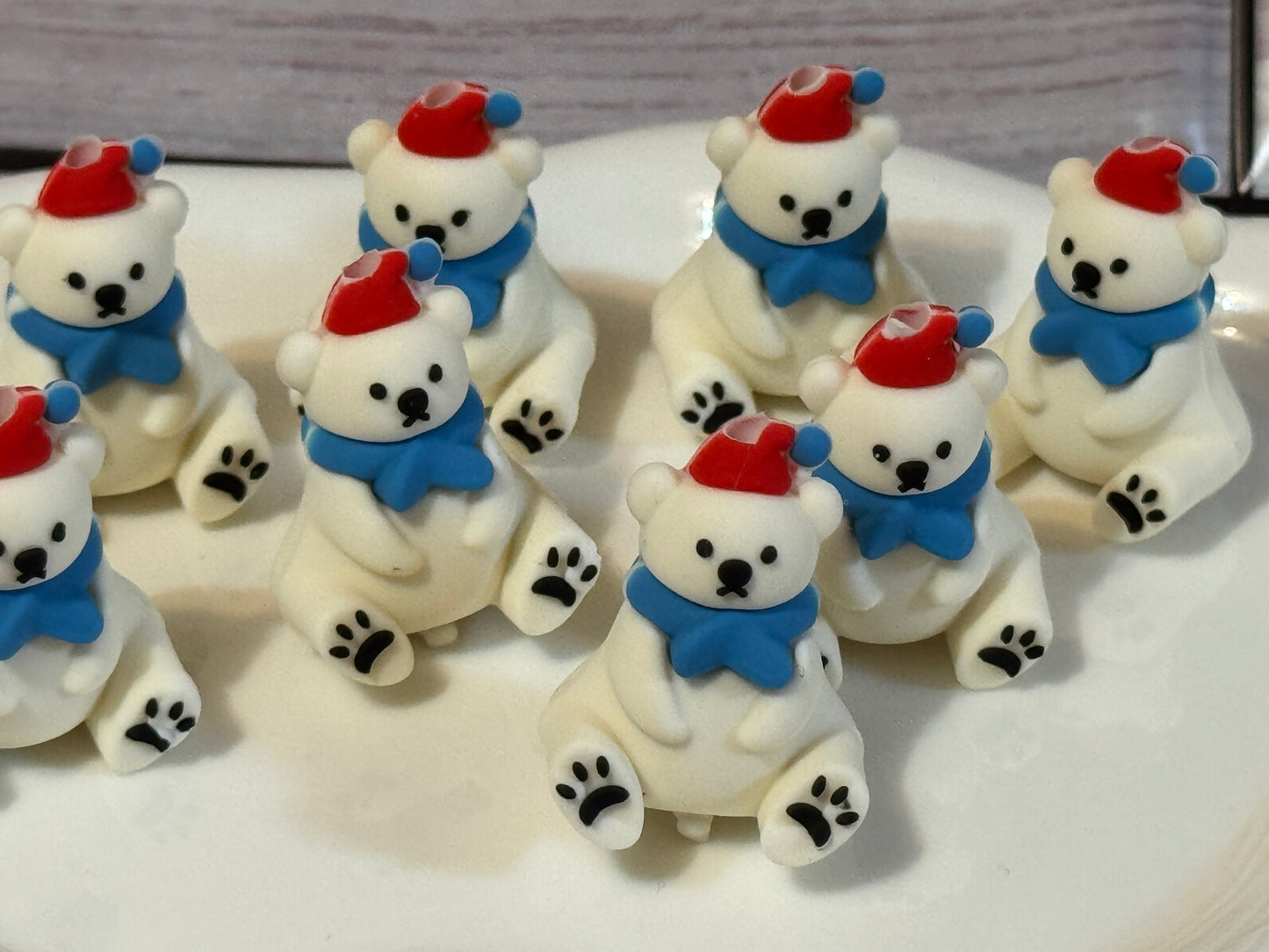 Polar Bear Silicone Focal bead-1