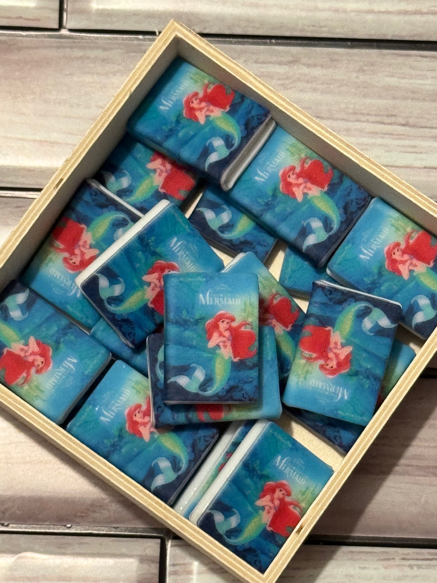 Mermaid Girl Silicone Book Focal Bead-1