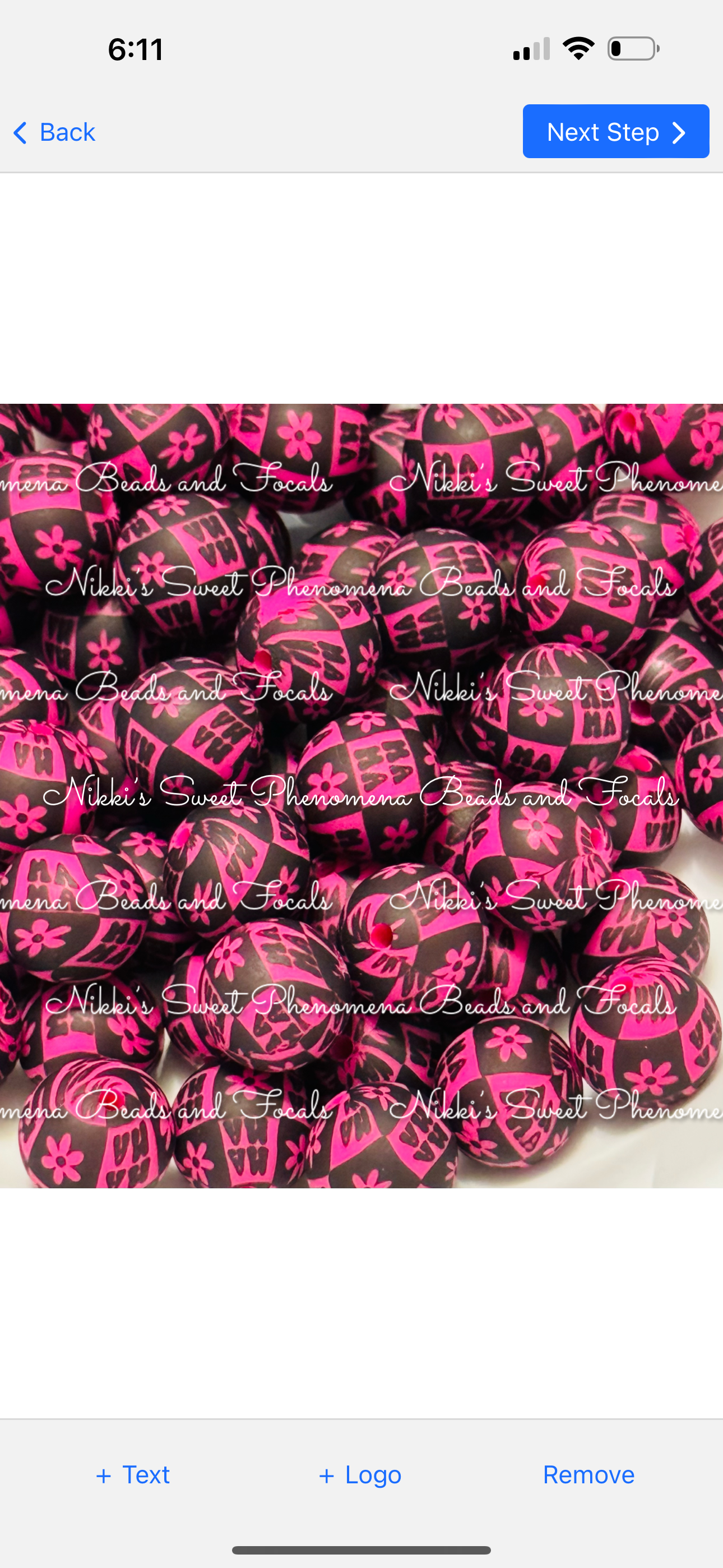 Mama 15 mm bead Pink (pack 10)